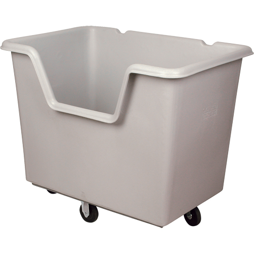 Starcart Easy-Access Box Truck, Polyethylene, 46" L x 31" W x 49" H, 24 cu. ft. Volume, 900 lbs. Capacity Cam Industrial