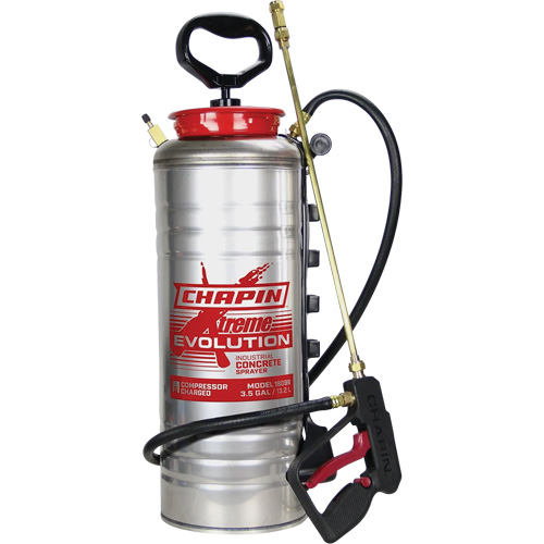Pulv&eacute;risateur de b&eacute;ton &agrave; r&eacute;servoir Evolution, 3,5 gal. (13,2 L), Acier inoxydable, Lance de 19" Cam Industrial