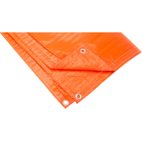 Insulated Tarps, Polyethylene, Orange, 20' x 12' x 8 mils Cam Industrial