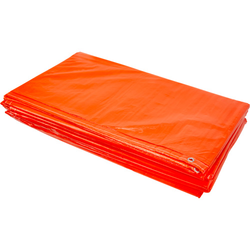 Insulated Tarps, Polyethylene, Orange, 20' x 12' x 8 mils Cam Industrial