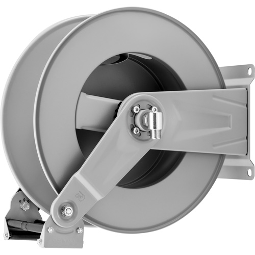 Spring Rewind Hose Reel, 50', Steel Cam Industrial