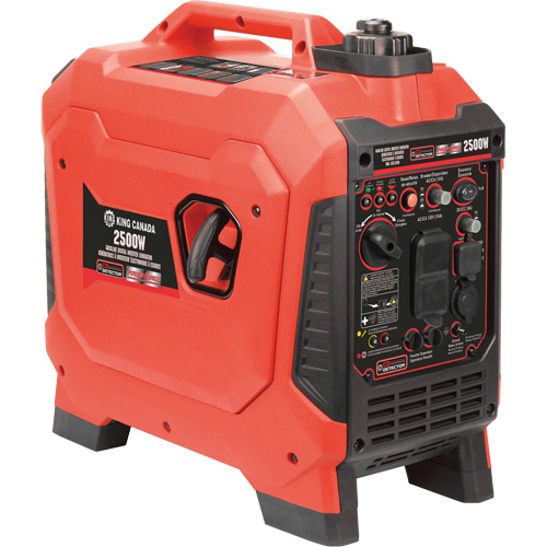 Inverter Generator, 2500 W Surge, 1800 W Rated, 4.2 L Tank Cam Industrial