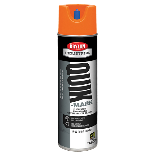 Industrial Quik-Mark Solvent-Based Inverted Marking Paint, 17 oz., Aerosol Can Cam Industrial