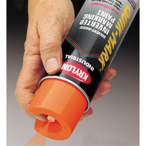 Industrial Quik-Mark Solvent-Based Inverted Marking Paint, 17 oz., Aerosol Can Cam Industrial