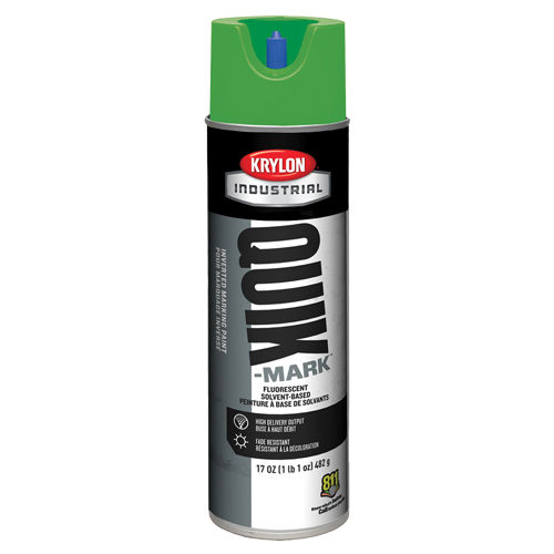 Industrial Quik-Mark Solvent-Based Inverted Marking Paint, 17 oz., Aerosol Can Cam Industrial
