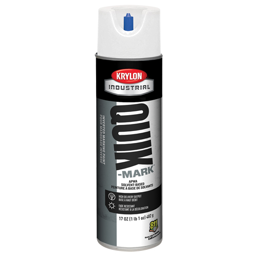 Industrial Quik-Mark Solvent-Based Inverted Marking Paint, 17 oz., Aerosol Can Cam Industrial