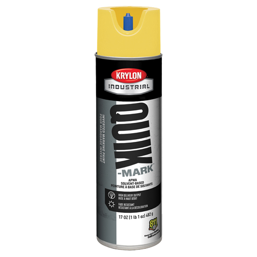 Industrial Quik-Mark Solvent-Based Inverted Marking Paint, 17 oz., Aerosol Can Cam Industrial