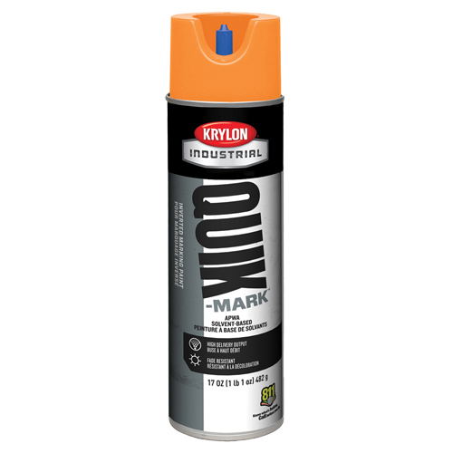 Industrial Quik-Mark Solvent-Based Inverted Marking Paint, 17 oz., Aerosol Can Cam Industrial