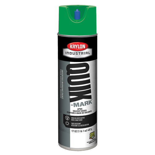 Industrial Quik-Mark Solvent-Based Inverted Marking Paint, 17 oz., Aerosol Can Cam Industrial