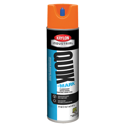 Industrial Quik-Mark Water-Based Inverted Marking Paint, 17 oz., Aerosol Can Cam Industrial