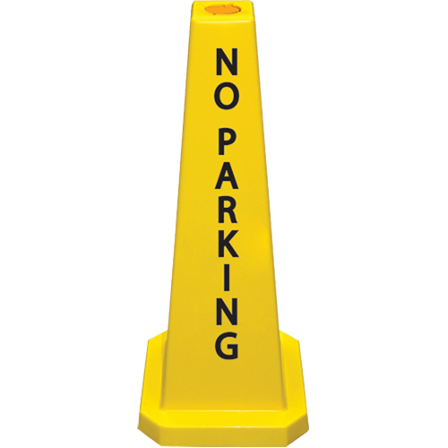 "No Parking" Lamba Traffic Cones, English Cam Industrial