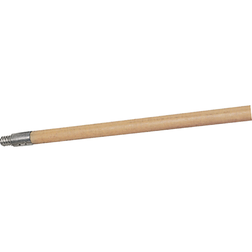 Structural Foam Push Broom Handle, Wood, ACME Threaded Tip, 15/16" Diameter, 60" Length Cam Industrial