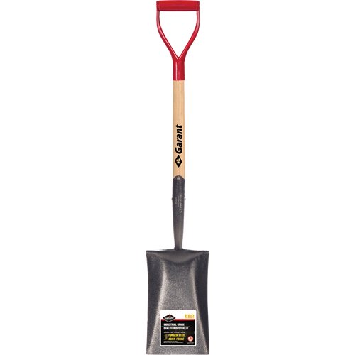 Pro Garden Spade, Wood, Forged Steel Blade, D-Grip Handle, 25-1/2" Long Cam Industrial