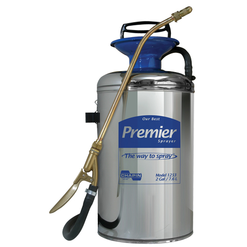 Premier Series Pro Sprayer, 2 gal. (7.6 L), Stainless Steel, 12" Wand Cam Industrial