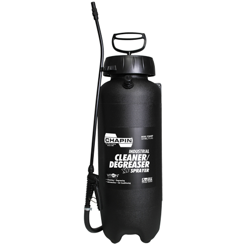 Industrial Viton Cleaner & Degreaser Sprayer, 3 gal. (11.36 L), Plastic/Polyethylene, 18" Wand Cam Industrial