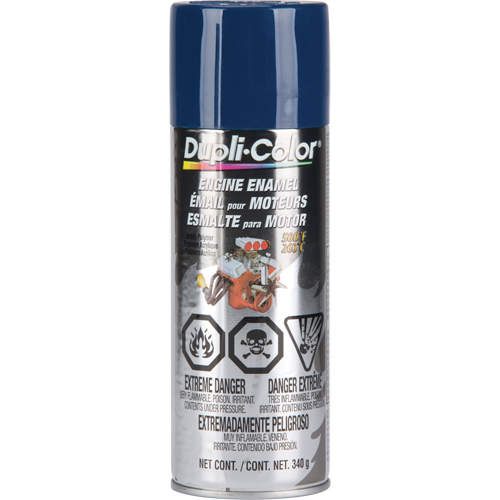 Peinture &agrave; &eacute;mail avec c&eacute;ramique pour moteur, Bleu Ford, Brillant, 12 oz, Canette a&eacute;rosol Cam Industrial
