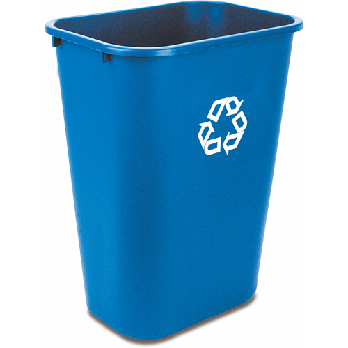 Contenant de recyclage, De bureau, Plastique, 41-1/4 pintes US Cam Industrial