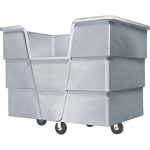 Jumbo Starcart Box Truck, Polyethylene, 65" L x 45" W x 54" H, 60 cu. ft. Volume, 1500 lbs. Capacity Cam Industrial