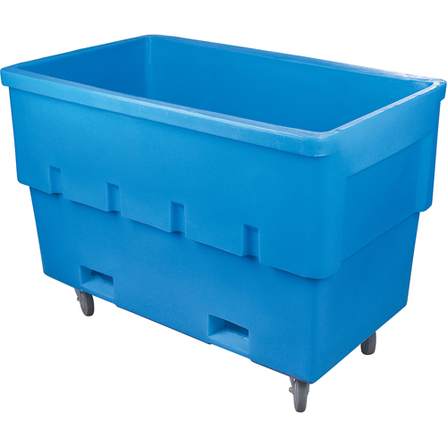 Double Walled Box Trucks, Polyethylene, 53" L x 28-1/4" W x 37" H, 22 cu. ft. Volume, 500 lbs. Capacity Cam Industrial