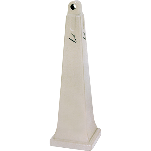 Groundskeeper Cigarette Waste Collectors, Free-Standing, Plastic, 1 US gal. Capacity, 39-3/4" Height Cam Industrial