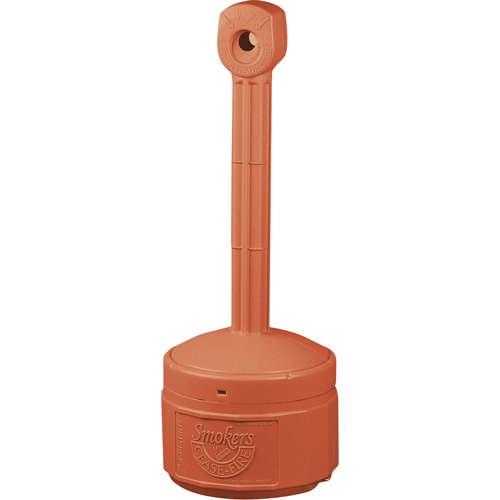 Smokers Cease-Fire&reg; Cigarette Butt Receptacle, Free-Standing, Plastic, 1 US gal. Capacity, 30" Height Cam Industrial