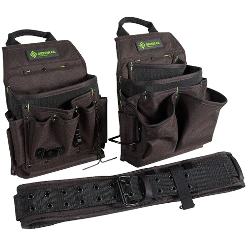 Tool Belt Combo, Polyester, Black Cam Industrial