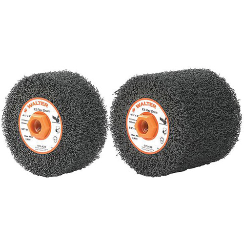 Tambours FX Flex, 4-1/4" dia. x 2" la, 5/8"-11 Arbre, Grain Flex, gros Cam Industrial