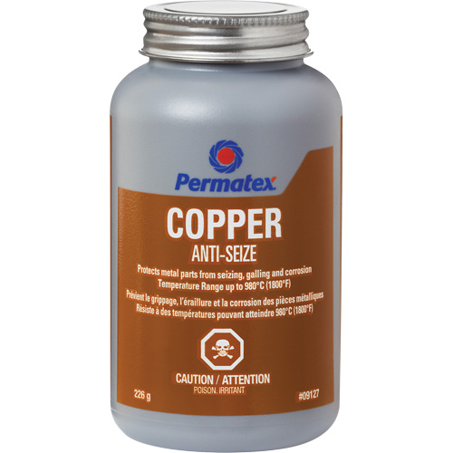 Copper Anti-Seize, 227 g, Brush Top Can, 1800°F (982°C) Max Temp. Cam Industrial