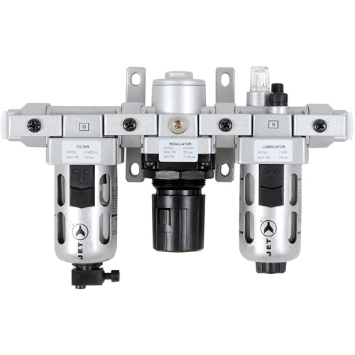 Filtre &agrave; air interm&eacute;diaire en trois parties, r&eacute;gulateur & lubrificateur AFRLMI38, 3/8" NPT Cam Industrial