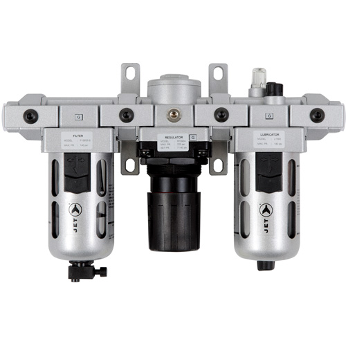 Filtre &agrave; air standard en trois parties, r&eacute;gulateur et lubrificateur AFRLMS12, 1/2" NPT Cam Industrial