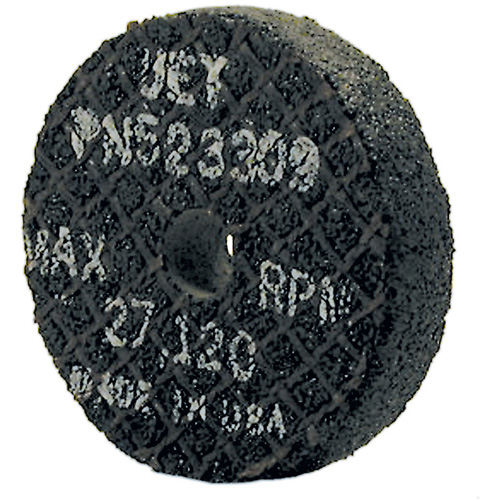 Meule droite &agrave; liant r&eacute;sine pour acier, 2" x 1/2", Arbre 3/8", Type 1 Cam Industrial