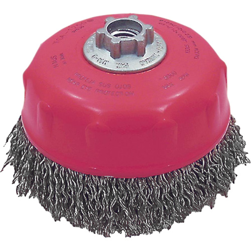 MAXI-CRIMPED Premium Crimped Wire Cup Brush Cam Industrial