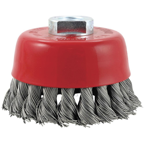 CK3201M14 High Performance Knot Twisted Cup Brush, 3" Dia. Cam Industrial