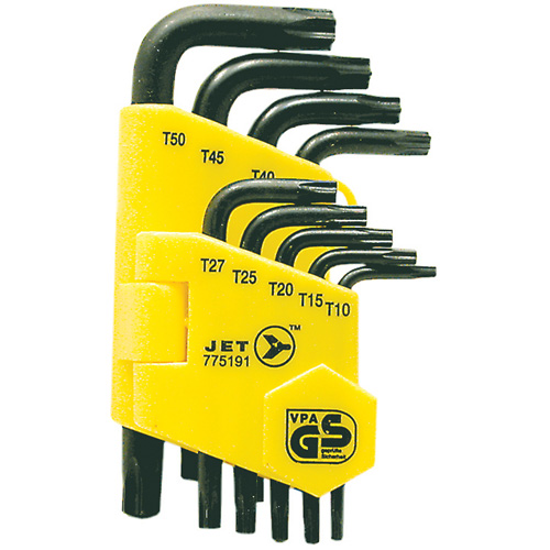 Jeu de cl&eacute;s inviolables JTK-9TP (9 morceaux), 9 mcx, Torx Cam Industrial