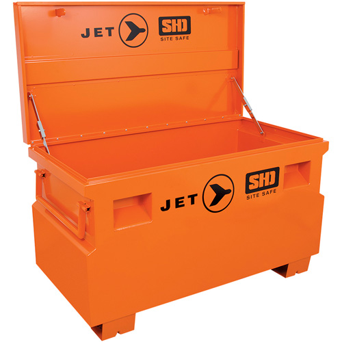 JSB-4824 Coffre &agrave; outils robuste pour le chantier, 48-1/8" x 24-1/8" x 28-3/8", Acier, Orange Cam Industrial