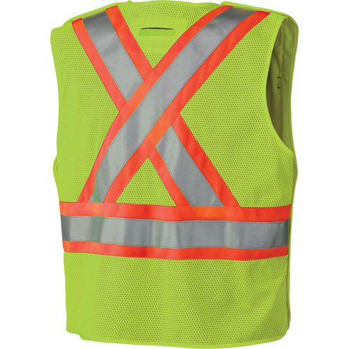 6936 Veste de s&eacute;curit&eacute; d&eacute;tachable en 5 points, Jaune lime haute visibilit&eacute;, 2T-Grand, Polyester Cam Industrial