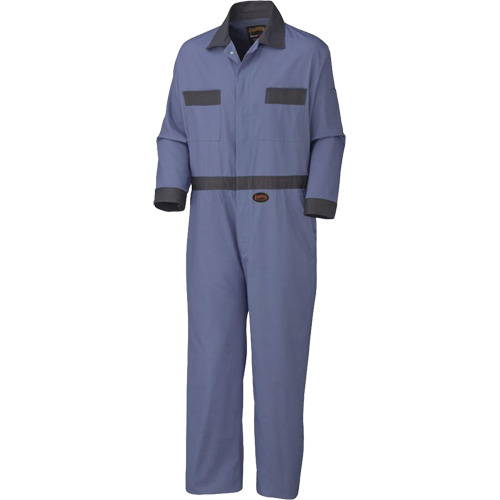 5133T Coveralls with Concealed Brass Buttons, Men's, Navy Blue, Size 42 Cam Industrial