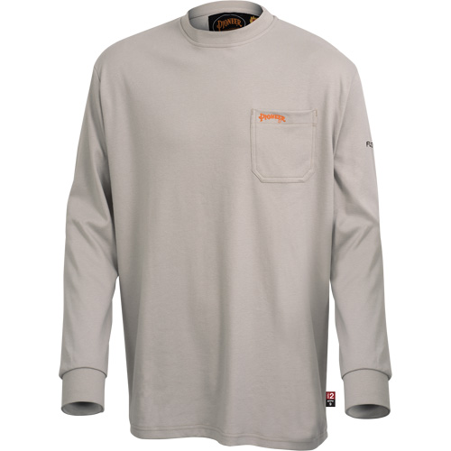 333 Chemise en coton &agrave; manches longues ignifuge, 2T-Grand, Gris Cam Industrial