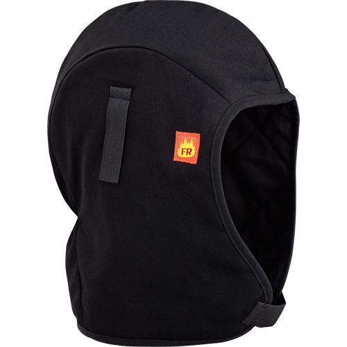 564A Flame Resistant Quilted Hardhat Liner, Black, Cotton Cam Industrial