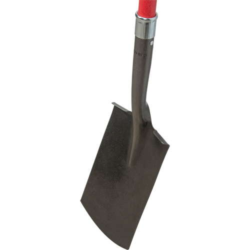 Heavy-Duty Shovels, Fibreglass, Carbon Steel Blade, D-Grip Handle, 30-1/2" Long Cam Industrial