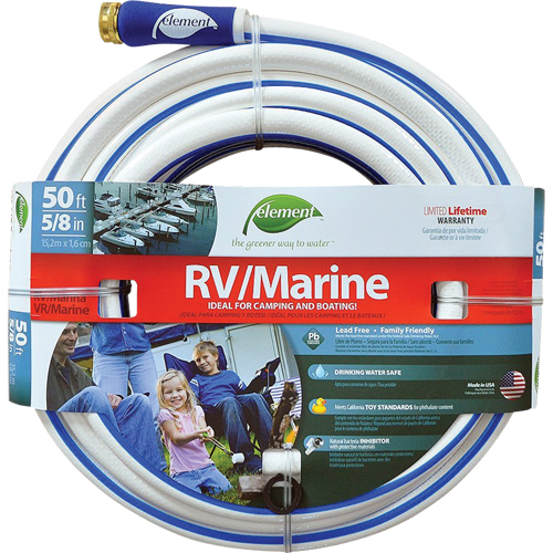 Boyaux d'arrosage pour bateaux et VR Element , PVC, 5/8" dia x 50' Cam Industrial