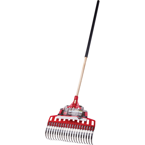 Multi-Purpose Lawn Rake, 20" Blade, 20 Tines, Hardwood Handle, Steel Blade Cam Industrial