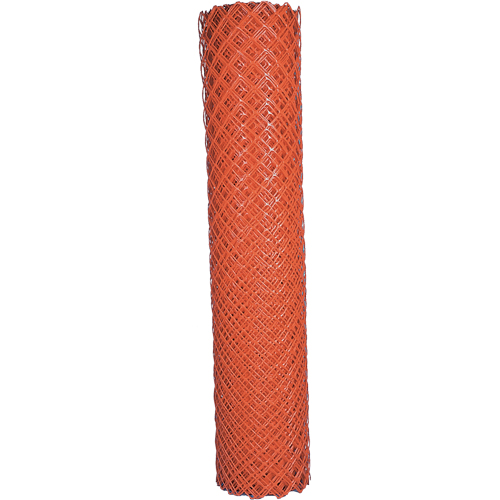Safety Fence, 50' L x 4' W, Orange Cam Industrial