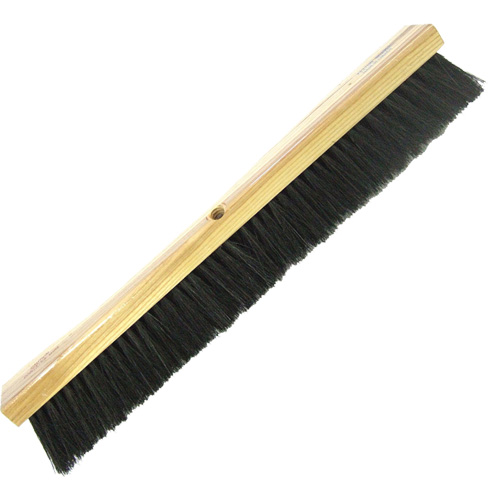 Heavy-Duty Shop Broom, 24", Coarse/Stiff, Tampico/Wire Bristles Cam Industrial