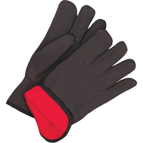 Gants en jersey classiques, Taille unique, Noir, Molleton rouge, &agrave; enfiler Cam Industrial
