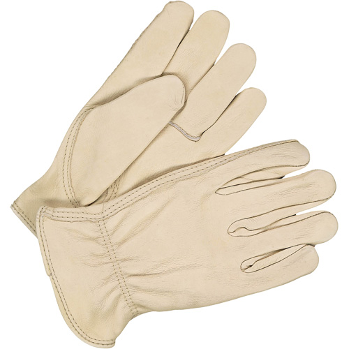 Classic Driver Gloves, Large, Grain Cowhide Palm Cam Industrial
