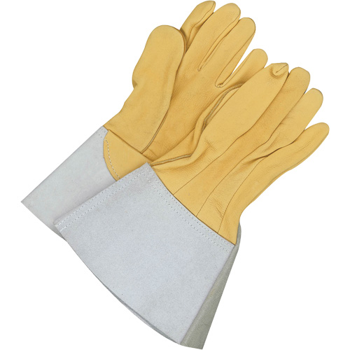Gander Brand Reverse Grain TIG Welder Gloves, Grain Deerskin, Size 9 Cam Industrial
