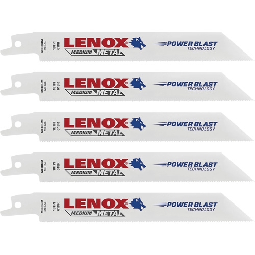 Lames de scie &agrave; m&eacute;taux, Bim&eacute;tal, 18 Dents par pouce, 6" lo x 3/4" la Cam Industrial
