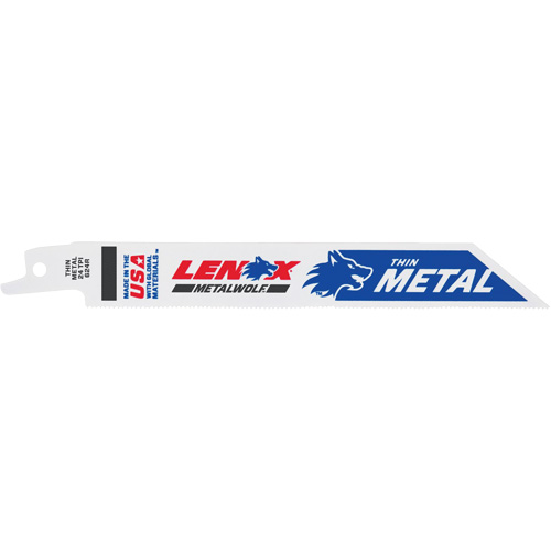 Lame de scie alternative, Bim&eacute;tal, 24 Dents par pouce, 6" lo x 3/4" la Cam Industrial