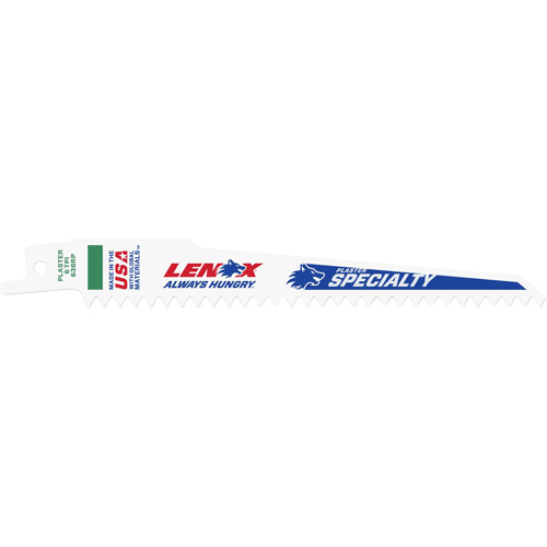 Reciprocating Saw Blade, Bi-Metal, 6 TPI, 6" L x 3/4" W Cam Industrial